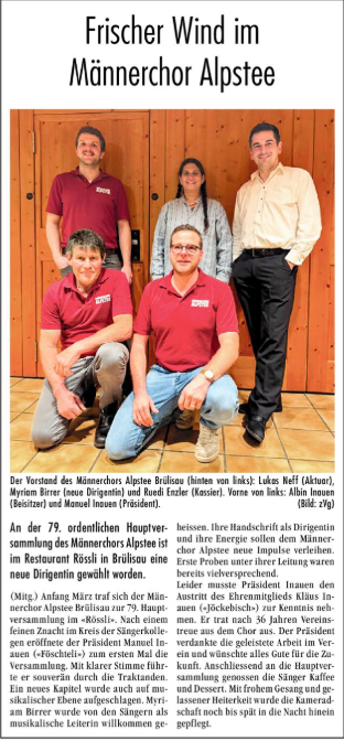 79. HV Männerchor Alpstee